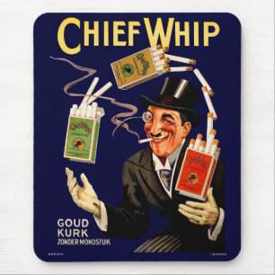 1920s Chief Whip cigarettes ad Mouse Mat