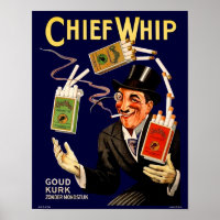 1920s Chief Whip cigarettes ad