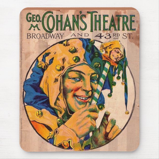 1920s Cohan’s Theatre playbill cover Mouse Mat (Front)