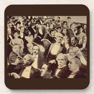 1920s crowd scene coaster