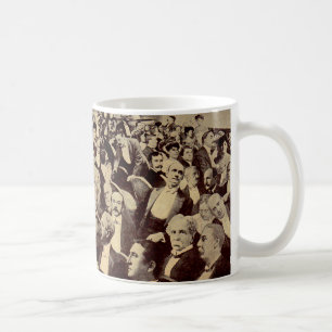 1920s crowd scene coffee mug