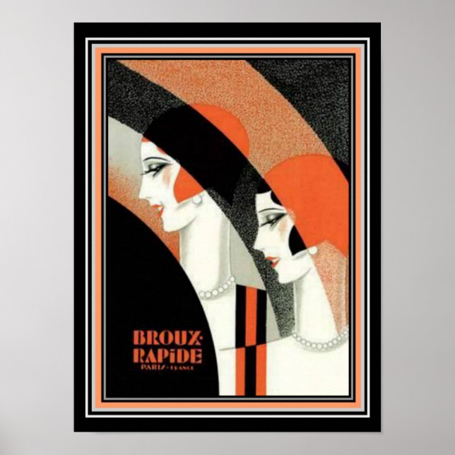 1920's Deco Broux Rapide Advertisement Print (Front)