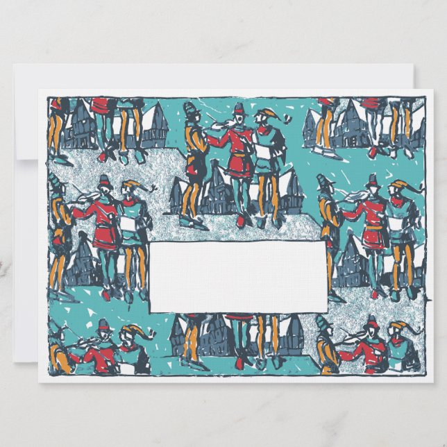 1920's Deco Mediaeval Carolers (Front)