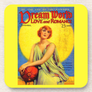 1920s Dream World magazine cover Coaster