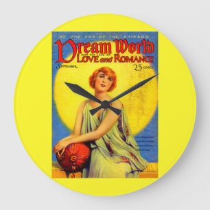 1920s Dream World magazine cover Large Clock