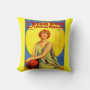 1920s Dream World magazine cover print Cushion