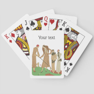 1920s Fashion Fashionable Ladies Playing Golf Cards