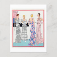1920s Fashion Plate for Evening Gowns