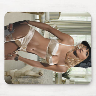 1920's Femme Fatale - Smoking and Guns Mouse Mat