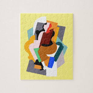 1920s figure abstract woman vintage art jigsaw puzzle