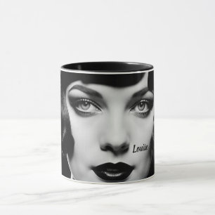 1920s Flapper a la Louise Brooks Personalise Mug