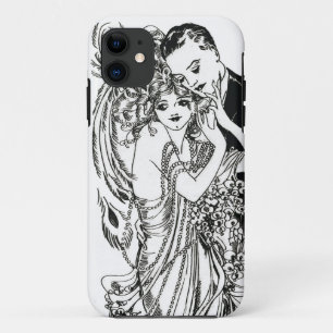 1920s Flapper Beauty iPhone Case