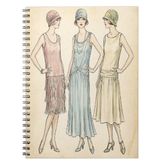 1920s Flapper Fashion Journal — Art Deco Cover