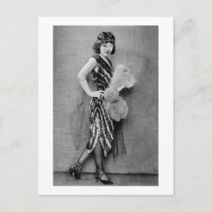 1920s Flapper Fashion Postcard