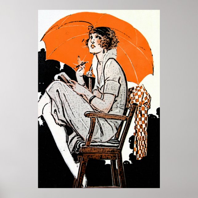 1920s Flapper Fashion Poster (Front)