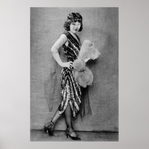 1920s Flapper Fashion Poster