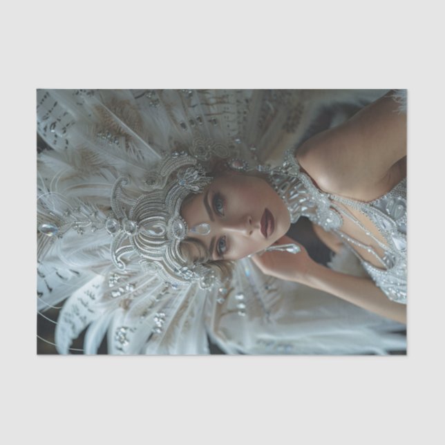 1920's Flapper Girl26 Tissue Paper (Front)