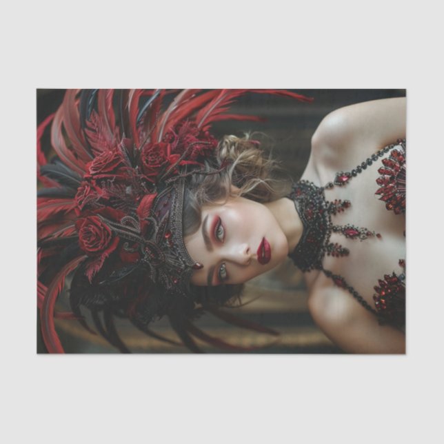 1920's Flapper Girl34 Tissue Paper (Front)