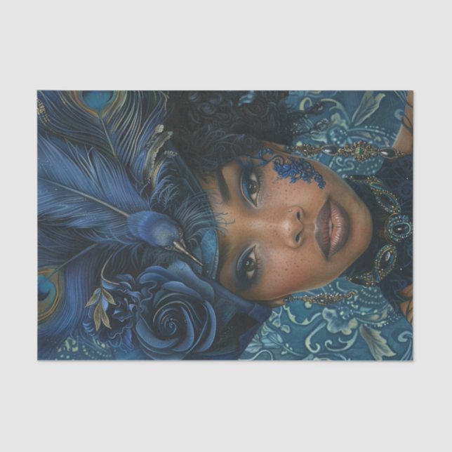 1920's Flapper Girl6 Tissue Paper (Front)