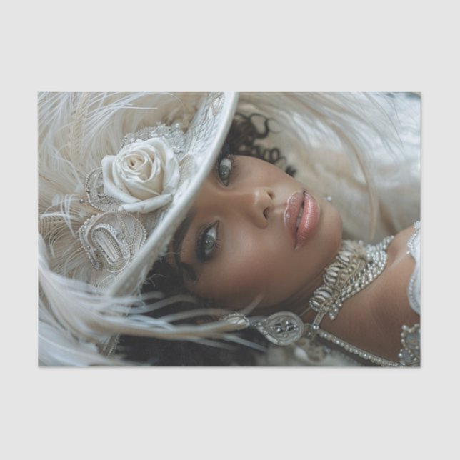 1920's Flapper Girl9 Tissue Paper (Front)