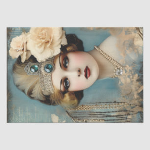1920's Flapper Girl Art Deco Tissue Paper