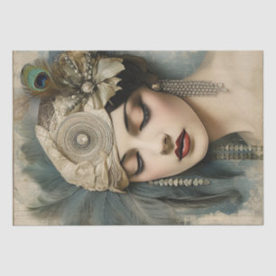 1920's Flapper Girl Art Deco Tissue Paper