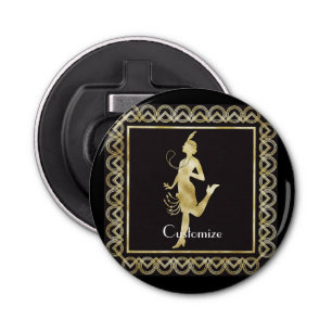 1920's Flapper Girl Thunder_Cove  Bottle Opener