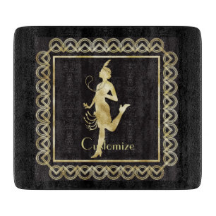 1920's Flapper Girl Thunder_Cove Cutting Board