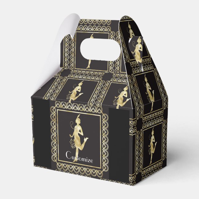 1920's Flapper Girl Thunder_Cove Favour Box (Front Side)