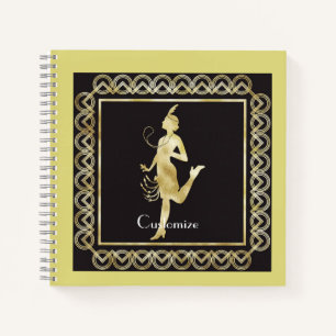 1920's Flapper Girl Thunder_Cove Notebook