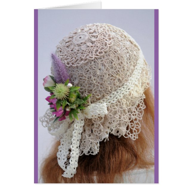 1920's Flapper Wedding Hat (Front)
