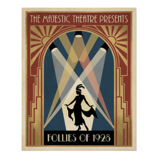 1920s Follies Theater Poster