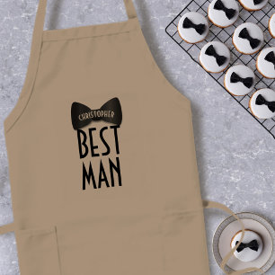 1920s Gatsby Wedding BBQ Bow Tie Best Man Apron