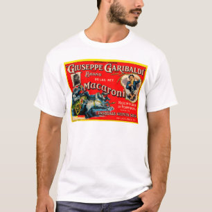 1920s Giuseppe Garibaldi macaroni label T-Shirt