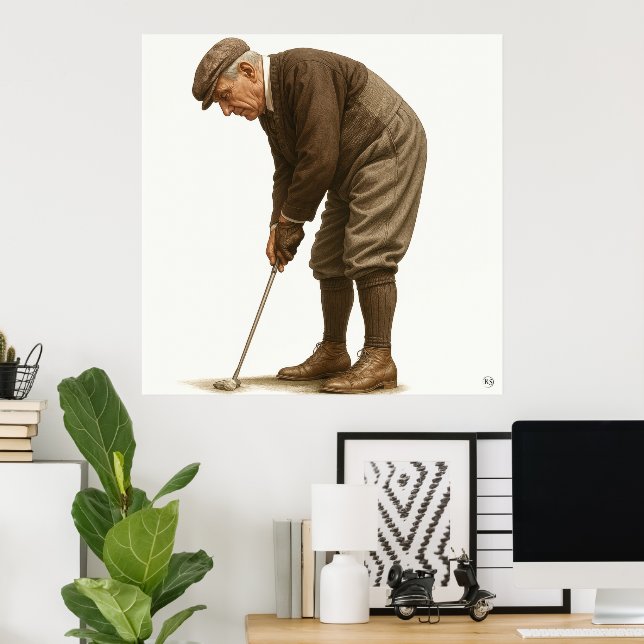 1920's Golf Fashion - Art Print (Home Office)