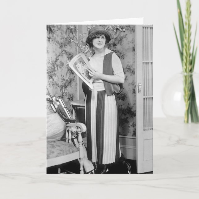 1920s Golf Fashion Card (Front)