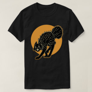 1920s Halloween Black Cat T-Shirt