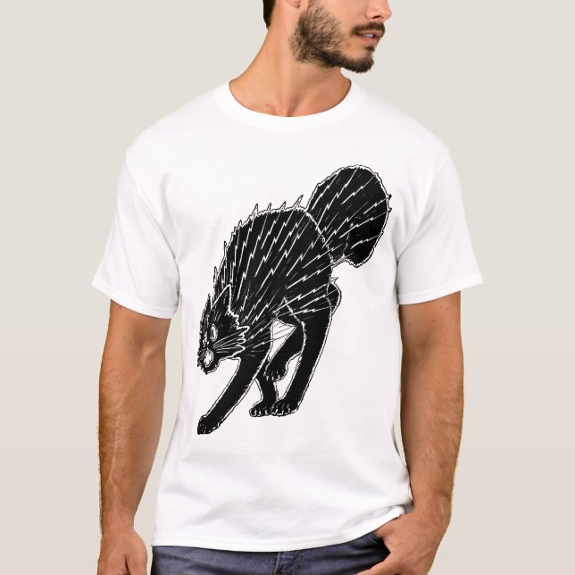 1920s Halloween Cat T-Shirt (Front)