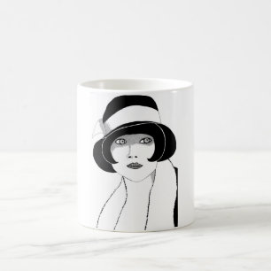 1920s hat coffee mug