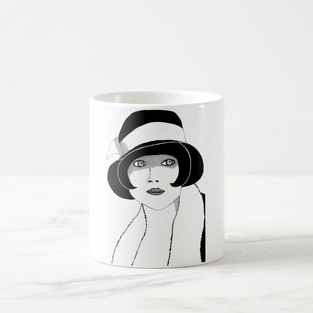 1920s hat coffee mug (Center)