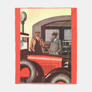 1920s Kelly Springfields tire ad - another one Fleece Blanket