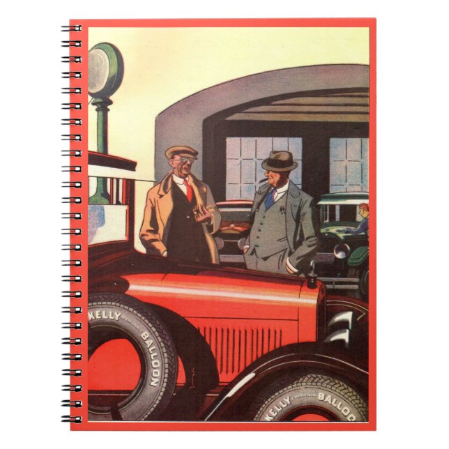 1920s Kelly Springfields tire ad - another one Notebook (Front)