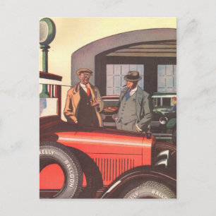 1920s Kelly Springfields tire ad - another one Postcard