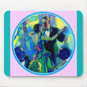 1920s lady and gentleman on the dance floor mouse mat