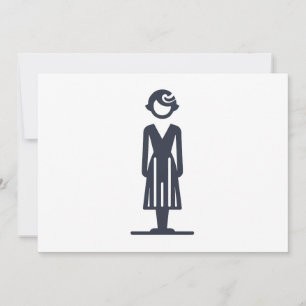 1920s lady invitation