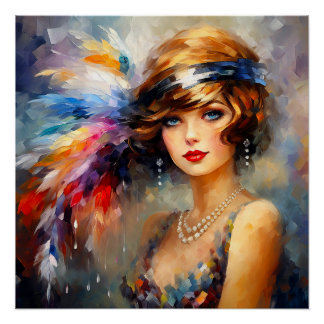 1920s Lady  Poster