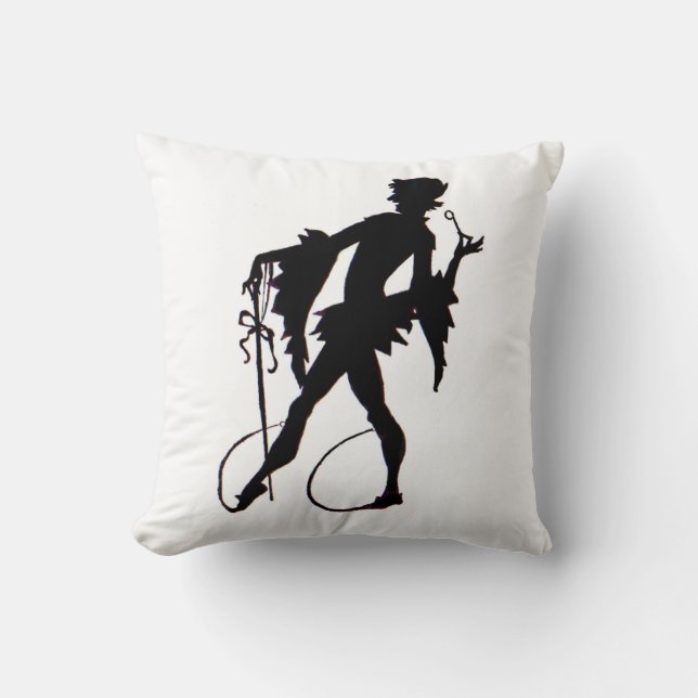 1920s magician silhouette cushion (Front)