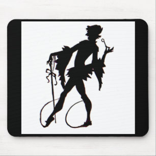1920s magician silhouette mouse mat