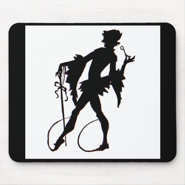 1920s magician silhouette mouse mat (Front)