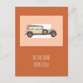 1920s Mercedes Limousine Postcard